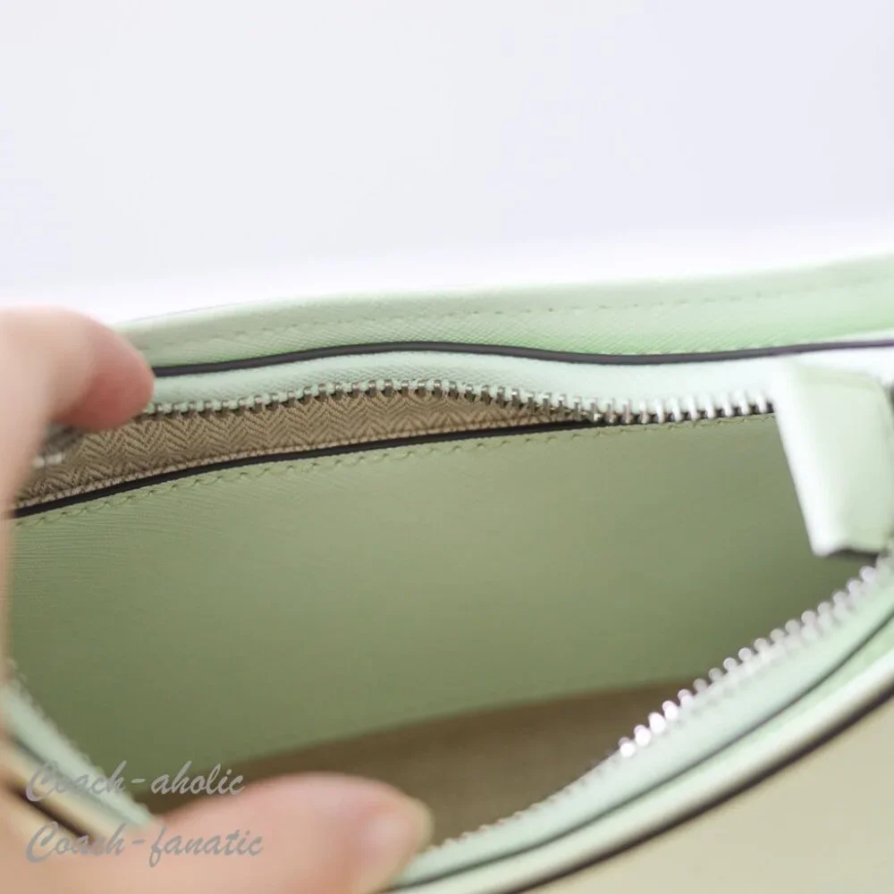 NWT Tory Burch Emerson Saffiano Leather Shoulder Bag in Meadow Mist - Picture 10 of 10